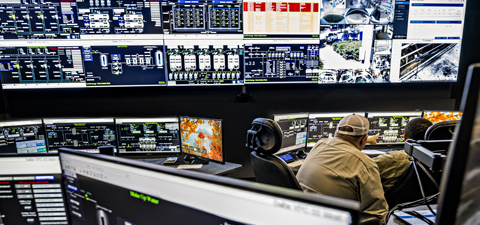 CenTrio Operators working in our national operations center monitoring different systems in multiple locations.