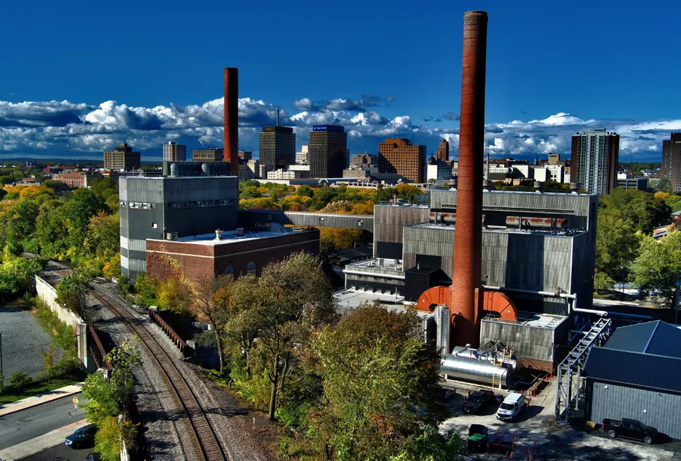 Exterior photo of our CenTrio plant on the Eastern Michigan University campus.