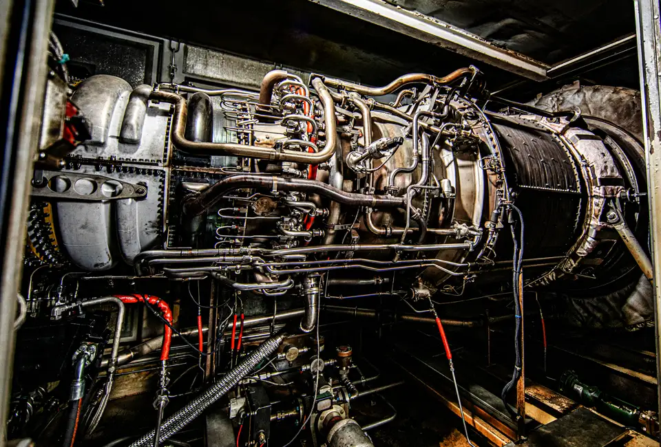 Wide shot of a cogeneration (CHP) unit from our CenTrio Plant on the LSU campus in Baton Rouge, LA.